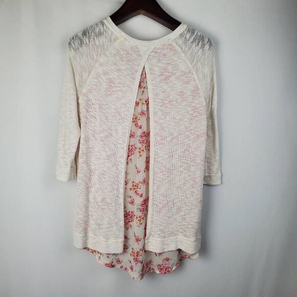 Bobeau Size Medium Cream Sweater - Picture 4 of 6